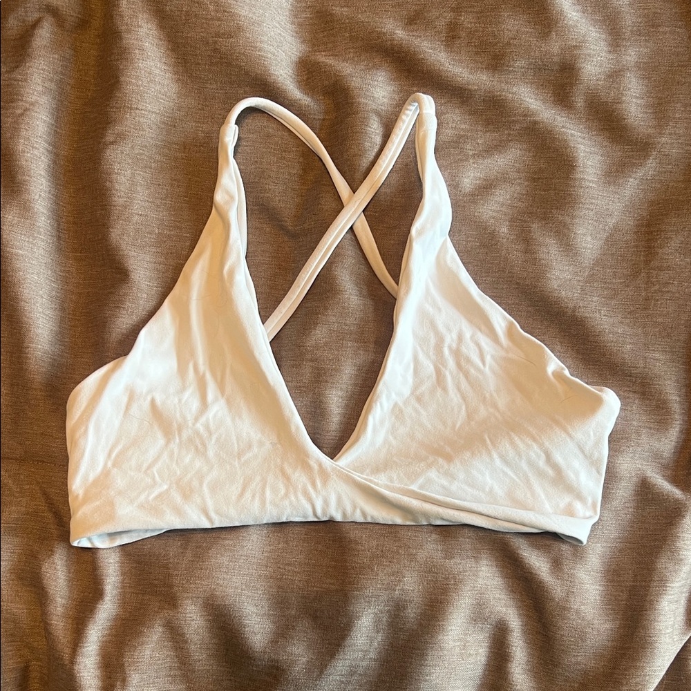 Amazon White Cross-Back Bralette